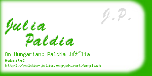 julia paldia business card